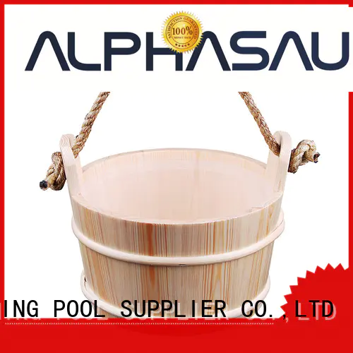 aluminium wooden sauna bucket dry ALPHA company