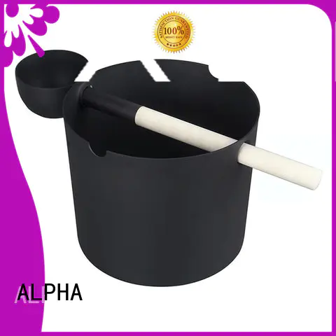 strong sauna bucket and spoon with good price for indoor