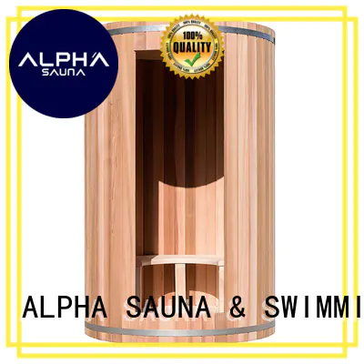barrel clear cedar sauna indoor sauna for sale ALPHA Brand