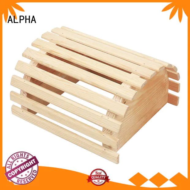 sauna room accessories wooden carbonizing wooden lampshade ALPHA Brand