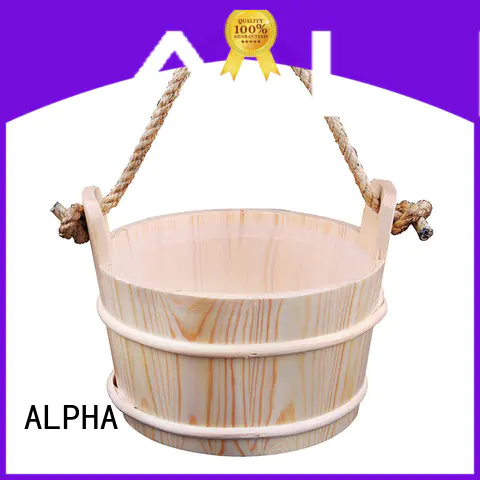 dry sauna bucket and spoon with good price for outdoor