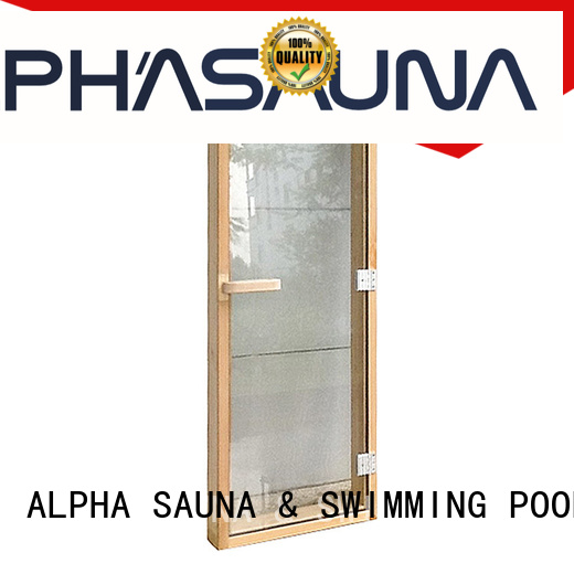 spruce reversible sauna wood door ALPHA manufacture