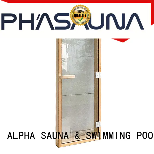 spruce reversible sauna wood door ALPHA manufacture