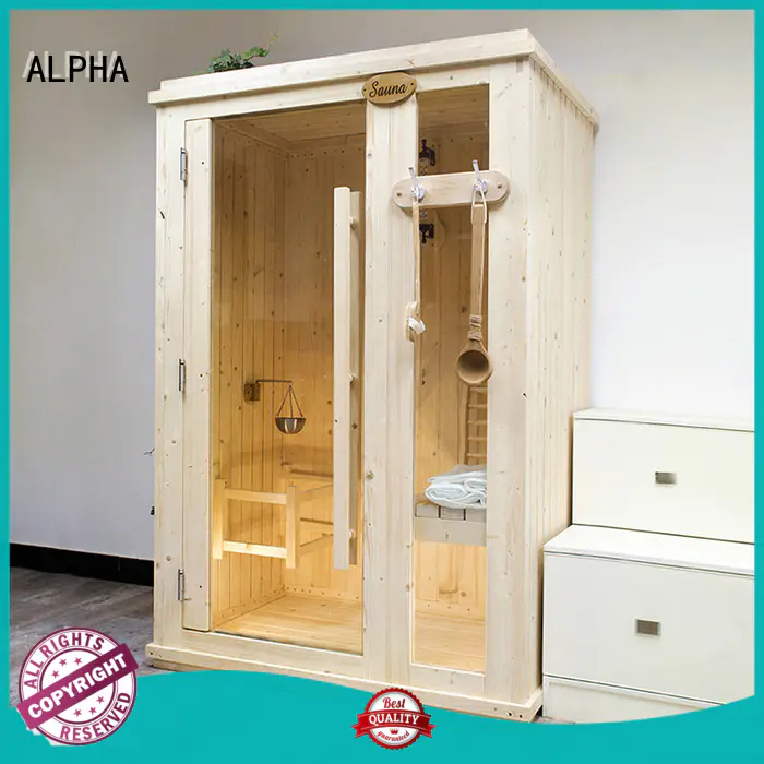 ALPHA insulation indoor steam sauna kits customized for household