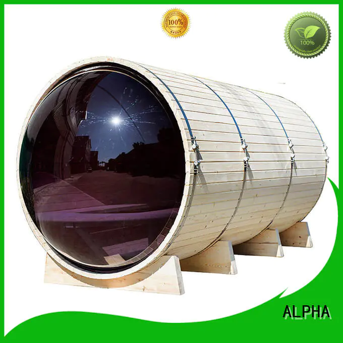 ALPHA certificated outdoor sauna directly sale for household