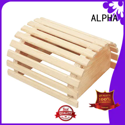 customized solid accessories wooden lampshade ALPHA Brand company