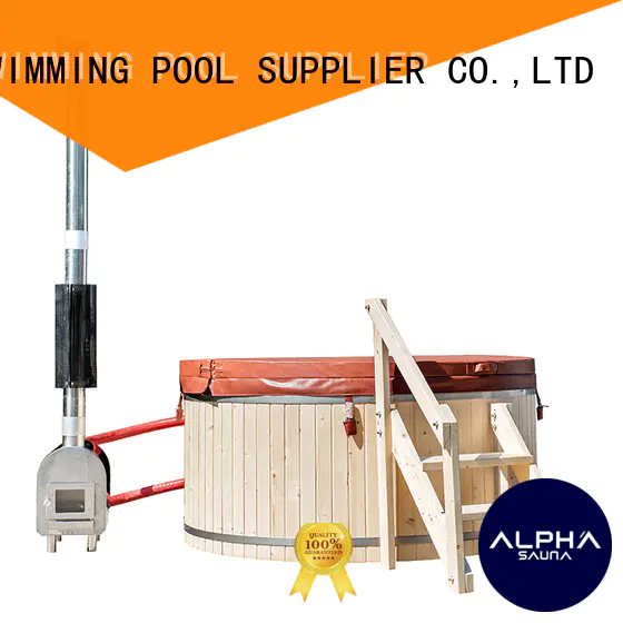 ALPHA Brand red heater come wood burning hot tub manufacture