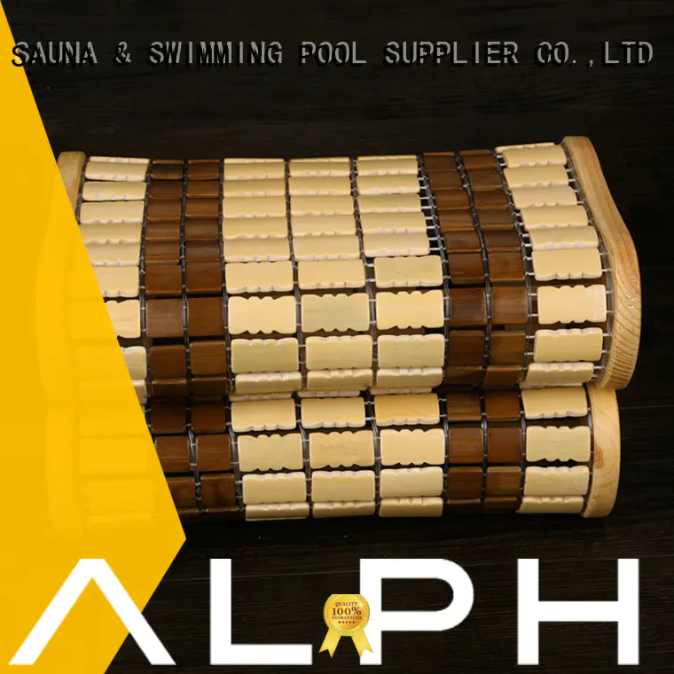 ALPHA Brand frame bamboo spruce pillow sauna accessories