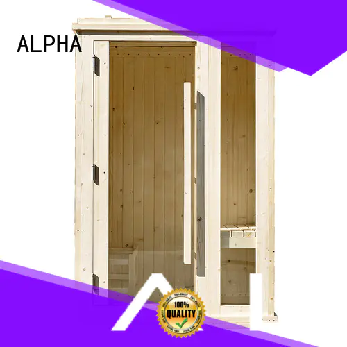ALPHA Brand silo chemical cedar indoor sauna for sale