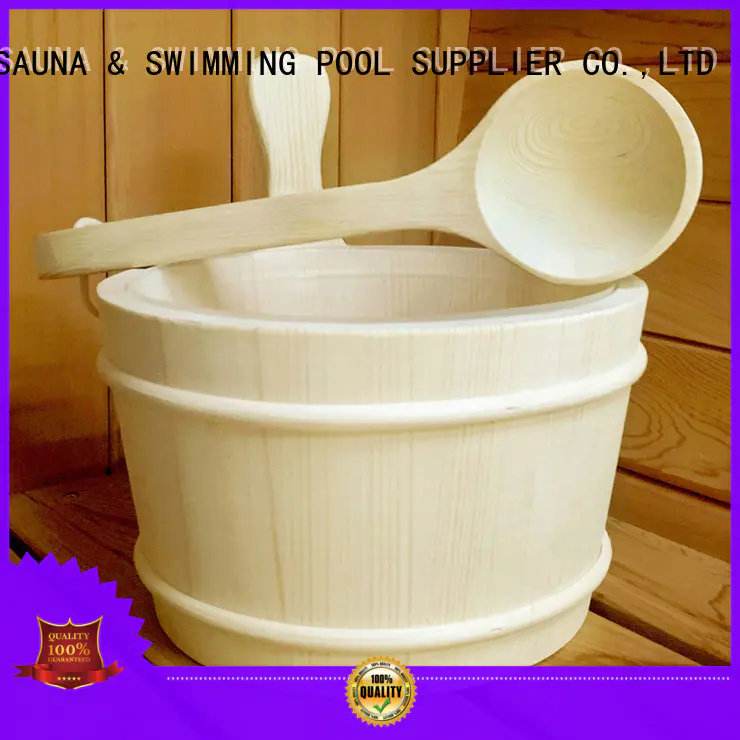 ALPHA Custom sauna bucket and spoon Suppliers