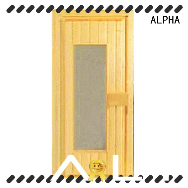 ALPHA red steam room glass doors wholesale for bathroom