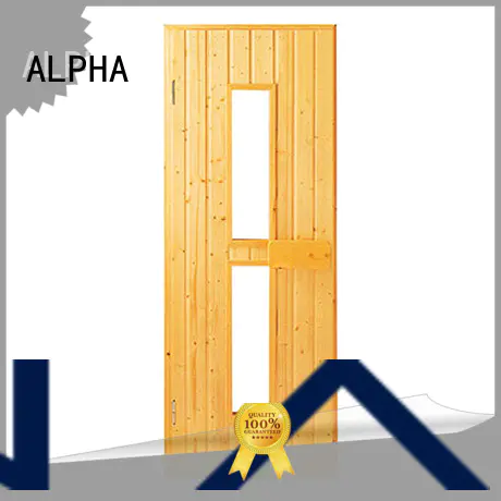cedar sauna glass door series for household ALPHA