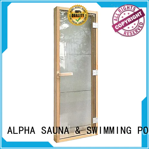 ALPHA hinges sauna glass door wholesale for hotel