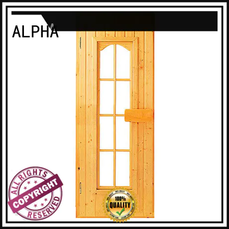 ALPHA western cedar sauna door factory for bathroom