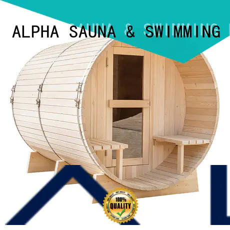 ALPHA round outdoor sauna factory price for indoor