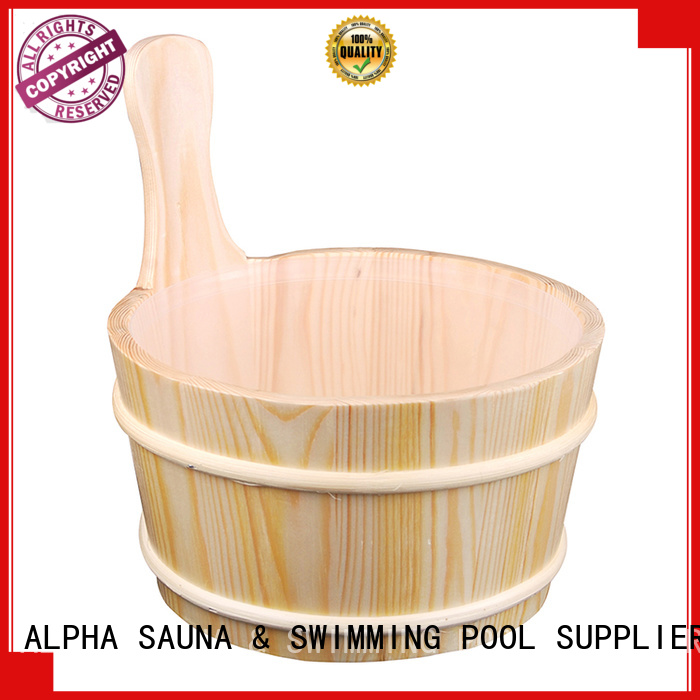 ALPHA cedar sauna bucket with good price for outdoor