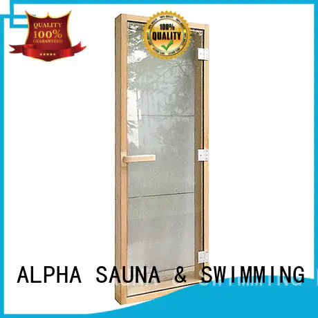 ALPHA cedar sauna door for business